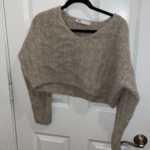 Zara cropped sweater